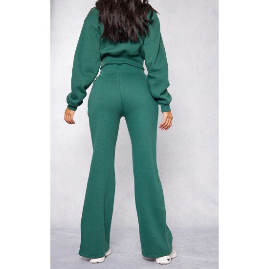 Tall Green Wide Leg Sweatpants