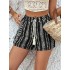 Geometric Print Tassel Drawstring Shorts, Casual Shorts For Spring & Summer, Women’s Clothing – PRYCUS MITCHELL INC