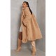 Camel Teddy Bear Borg Coat