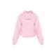 PRETTYLITTLETHING Baby Pink Sweat Oversized Basic Hoodie