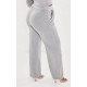 Shape Light Grey Sweat Seam Detail Wide Leg Sweatpants