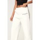 PRETTYLITTLETHING White Graphic Copyright Sweatpants