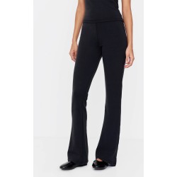 Black Premium Soft Touch Skinny Flare Pants