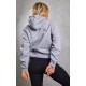 Grey Marl Oversized Sweat Hoodie