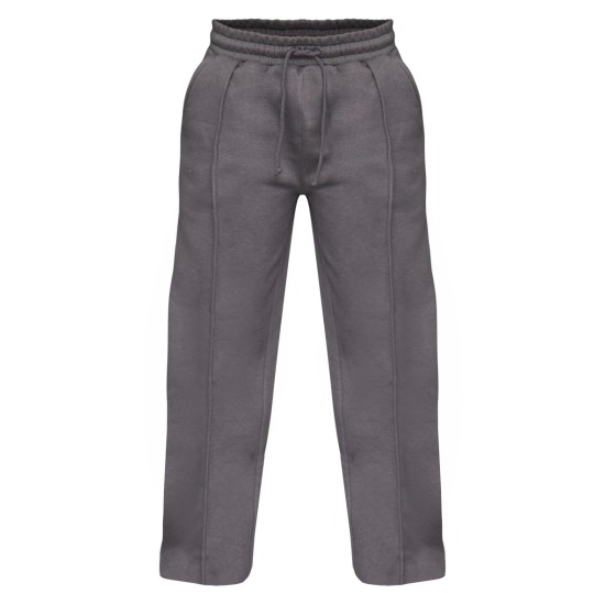 Petite Steel Blue Wide Leg Seam Detailed Sweatpants