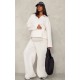 Maternity Cream Wide Leg Sweatpants