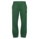 PRETTYLITTLETHING Forest Green Logo Embroidered Wide Leg Sweatpants