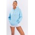 Baby Blue Oversized Fit Sweat Hoodie