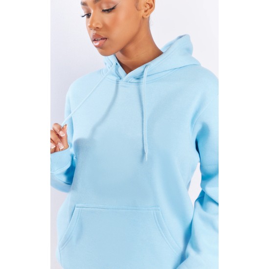 Baby Blue Oversized Fit Sweat Hoodie