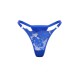 Cobalt Eyelash Lace Thong