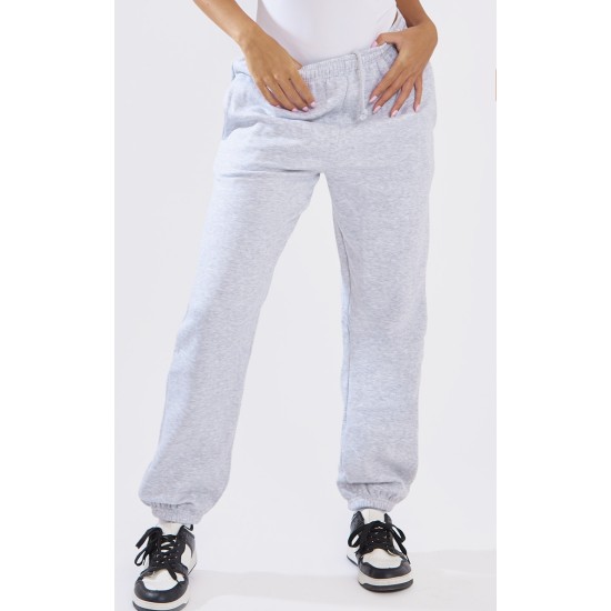 Ash Grey Cuffed Sweat High Waist Sweatpants