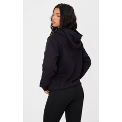 PRETTYLITTLETHING Logo Black Badge Detail Oversized Fit Hoodie