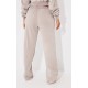 PRETTYLITTLETHING Shape Taupe Washed Wide Leg Sweatpants