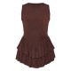 Chocolate Slinky Rara Skort Romper