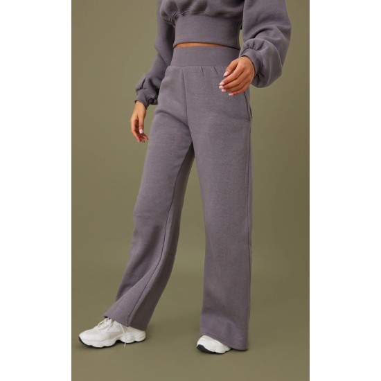 Tall Steel Blue High Waist Wide Leg Sweatpant